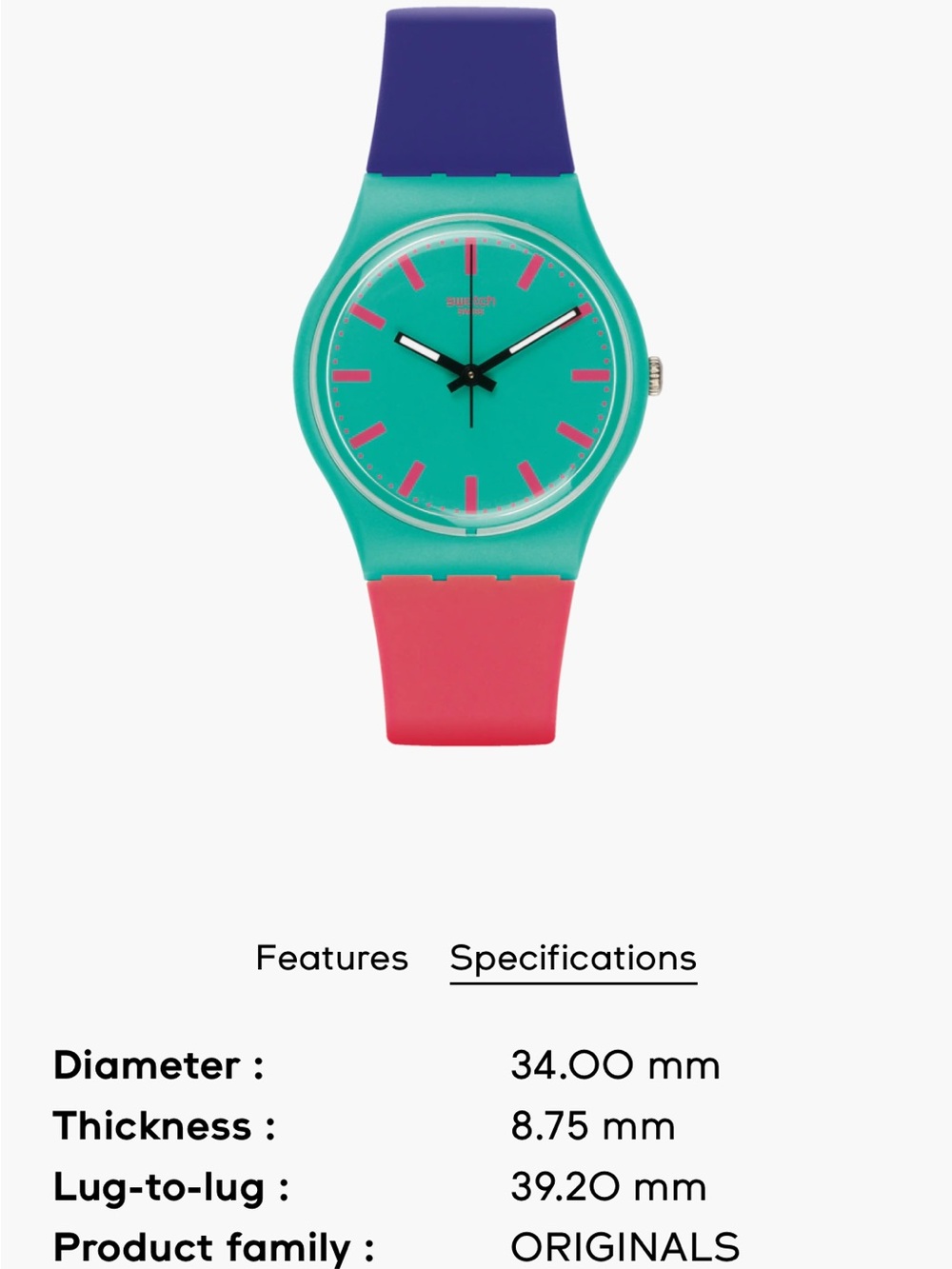 SWATCH Multicolor Unisex Watch - Picture 6 of 9